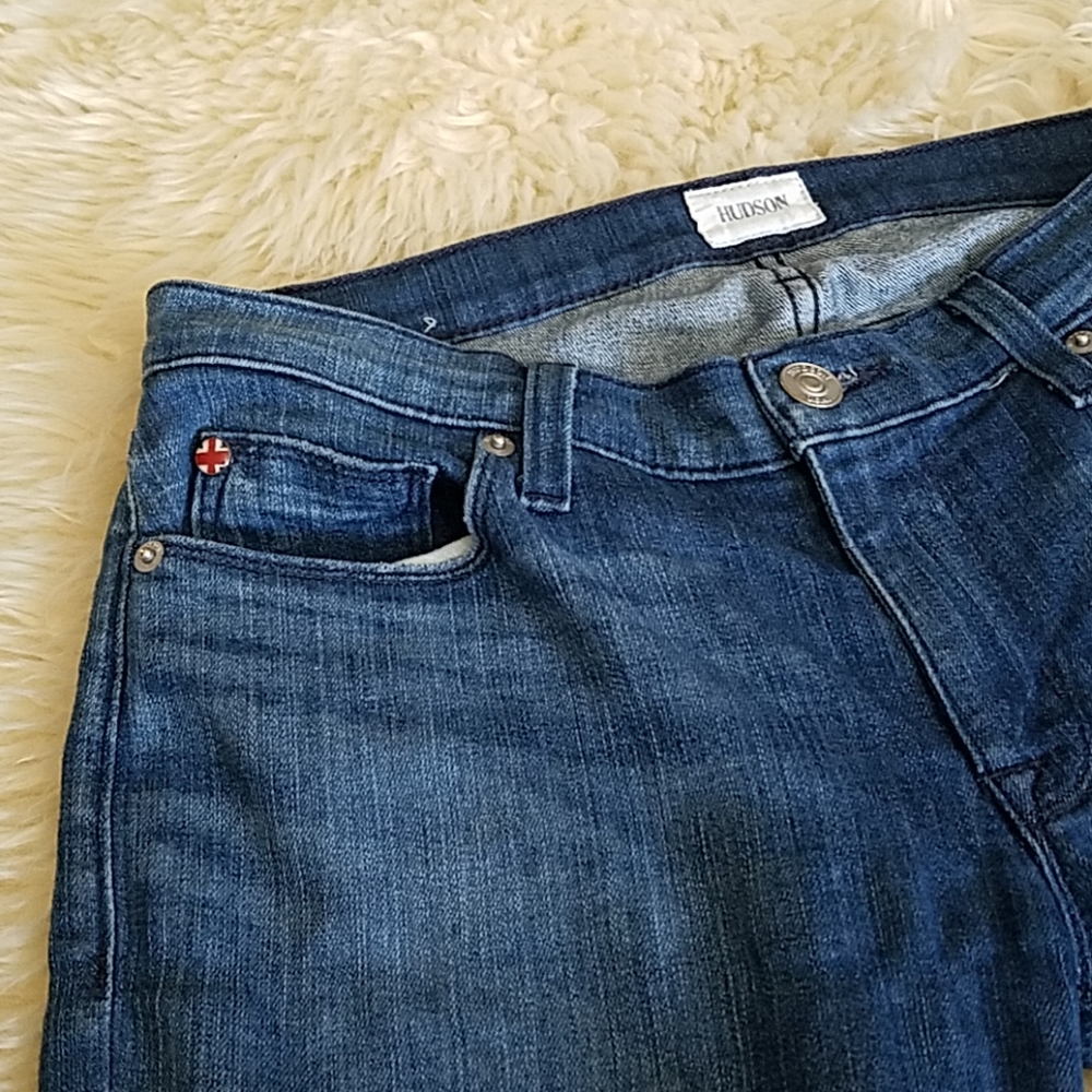 HUDSON distressed skinny jeans - Picture 4 of 6